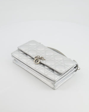 Christian Dior Silver Iridescent My Dior Mini Bag with Silver Hardware