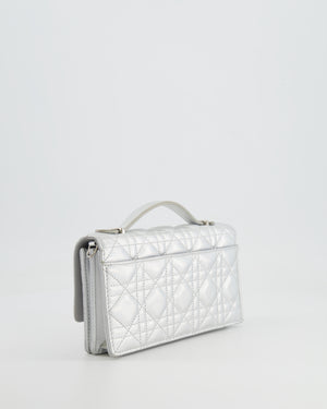 Christian Dior Silver Iridescent My Dior Mini Bag with Silver Hardware