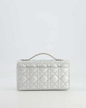 Christian Dior Silver Iridescent My Dior Mini Bag with Silver Hardware