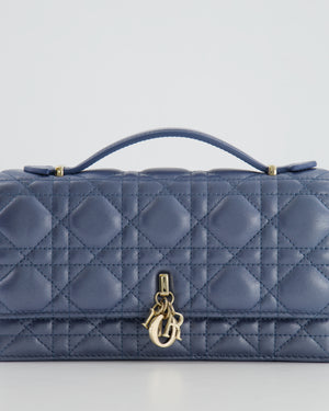 Christian Dior Blue Iridescent My Dior Mini Bag with Champagne Gold Hardware