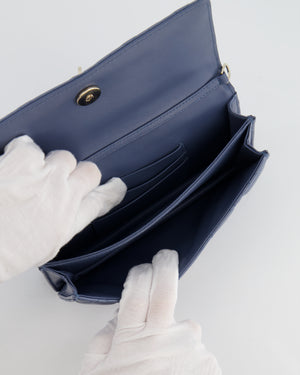 Christian Dior Blue Iridescent My Dior Mini Bag with Champagne Gold Hardware