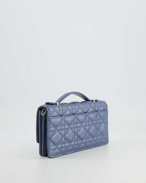 Christian Dior Blue Iridescent My Dior Mini Bag with Champagne Gold Hardware