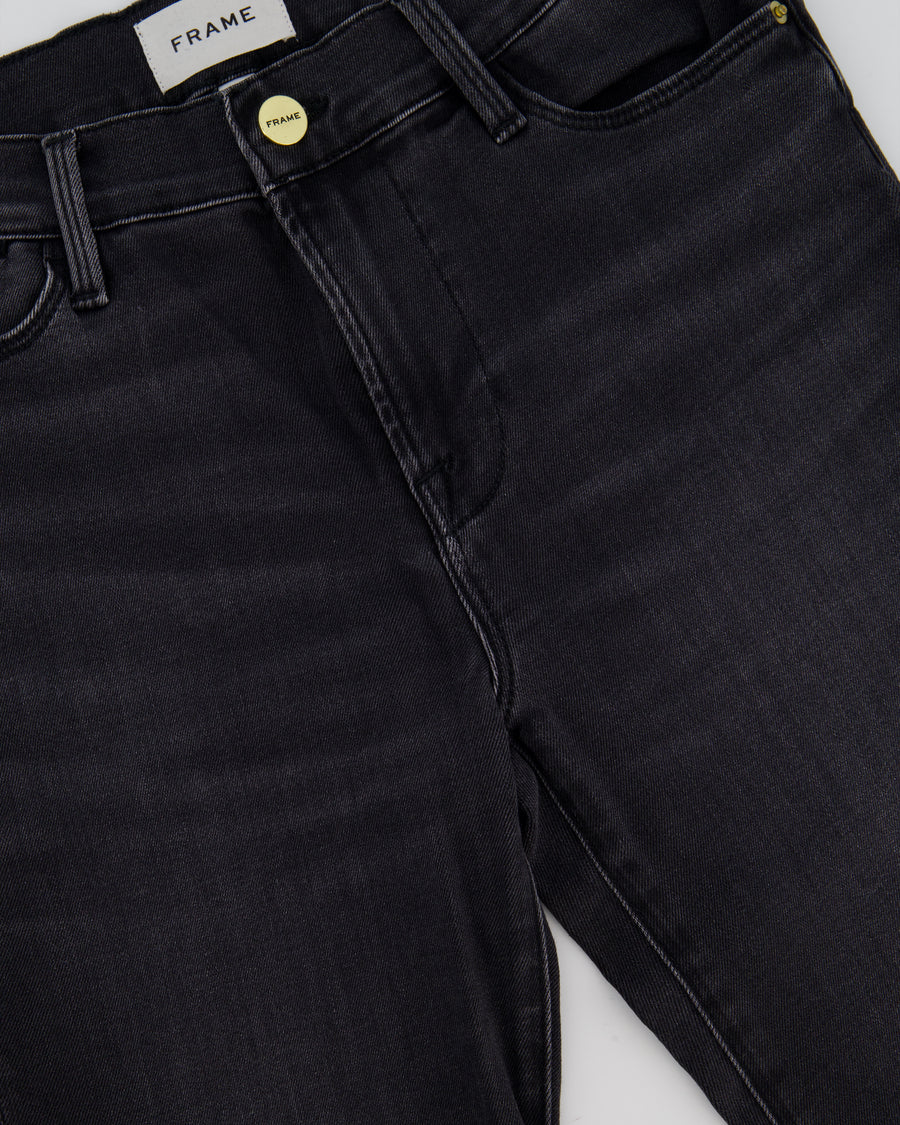 Frame Black Cheyenne High-Rise Flared Jeans Size 26 (UK 8)