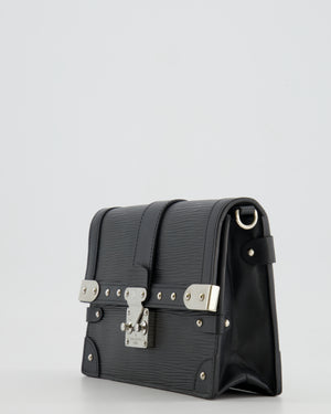 Louis Vuitton Black Trunk Wallet on Chain Bag in Epi Leather with Silver Hardware RRP £2,450