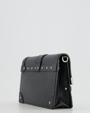 Louis Vuitton Black Trunk Wallet on Chain Bag in Epi Leather with Silver Hardware RRP £2,450