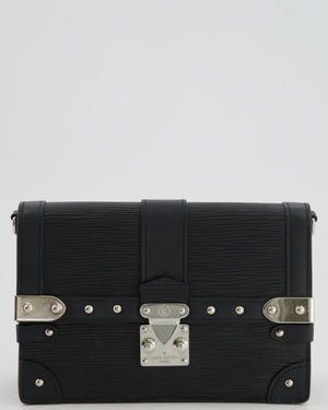 Louis Vuitton Black Trunk Wallet on Chain Bag in Epi Leather with Silver Hardware RRP £2,450