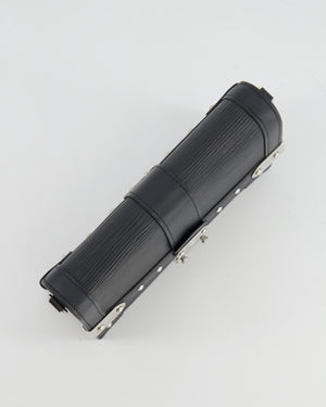 Louis Vuitton Black Trunk Wallet on Chain Bag in Epi Leather with Silver Hardware RRP £2,450