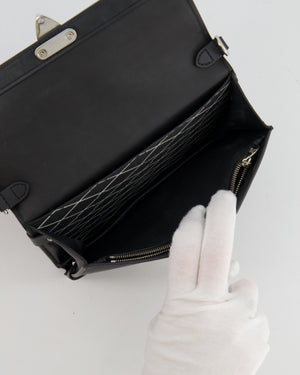 Louis Vuitton Black Trunk Wallet on Chain Bag in Epi Leather with Silver Hardware RRP £2,450