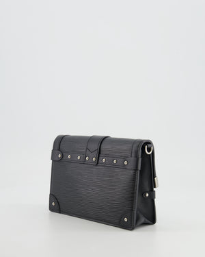 Louis Vuitton Black Trunk Wallet on Chain Bag in Epi Leather with Silver Hardware RRP £2,450
