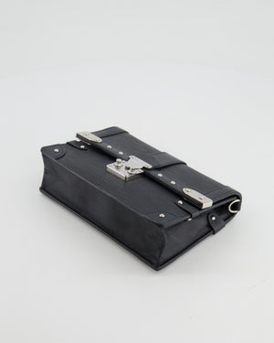 Louis Vuitton Black Trunk Wallet on Chain Bag in Epi Leather with Silver Hardware RRP £2,450