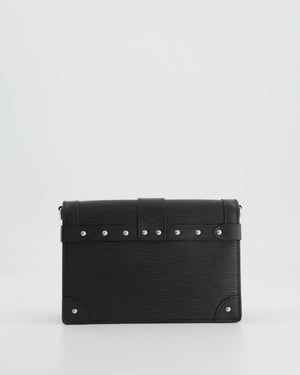 Louis Vuitton Black Trunk Wallet on Chain Bag in Epi Leather with Silver Hardware RRP £2,450