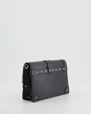 Louis Vuitton Black Trunk Wallet on Chain Bag in Epi Leather with Silver Hardware RRP £2,450