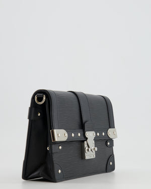 Louis Vuitton Black Trunk Wallet on Chain Bag in Epi Leather with Silver Hardware RRP £2,450