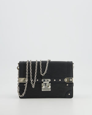 Louis Vuitton Black Trunk Wallet on Chain Bag in Epi Leather with Silver Hardware RRP £2,450
