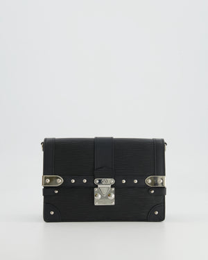 Louis Vuitton Black Trunk Wallet on Chain Bag in Epi Leather with Silver Hardware RRP £2,450