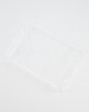 Christian Dior Clear Perspex, White Cannage Mini Tray RRP £190