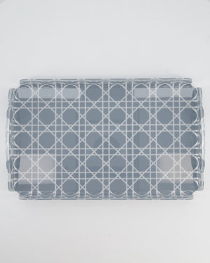 Christian Dior Grey Cannage Small Perspex Tray RRP £330