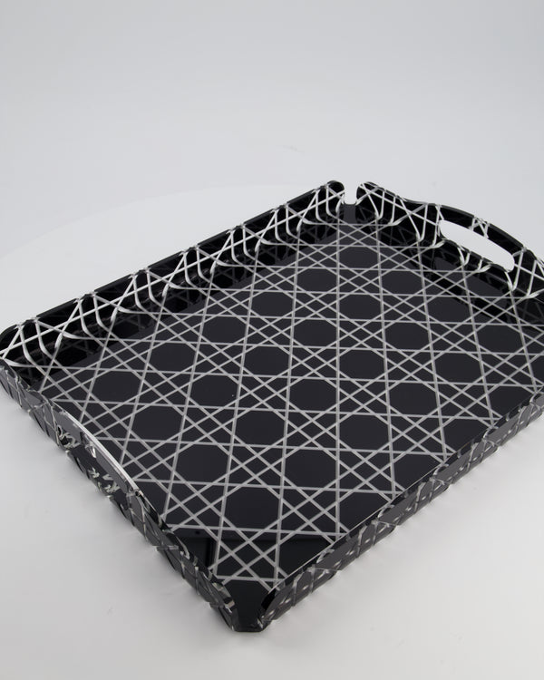 Christian Dior Black Cannage Perspex Tray RRP £420