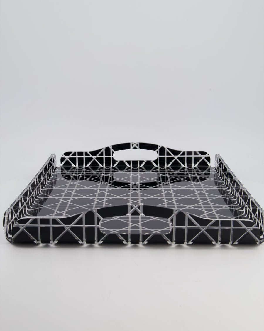 Christian Dior Black Cannage Perspex Tray RRP £420
