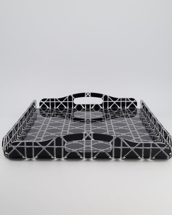 Christian Dior Black Cannage Perspex Tray RRP £420