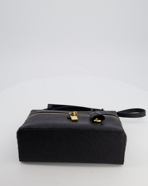 *HOT* Loro Piana Extra Pocket L27 Bag in Black Ostrich Leather with Gold Hardware RRP £5,950