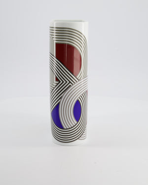 Hermès White, Red, Green, Blue, and Yellow Rallye 24 Porcelain Vase