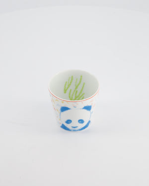 Hermès White Printed "Petits Félins" Tumbler, Bowls and Plate Set