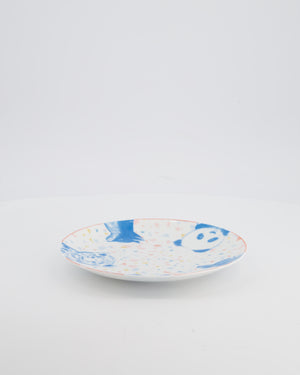 Hermès White Printed "Petits Félins" Tumbler, Bowls and Plate Set