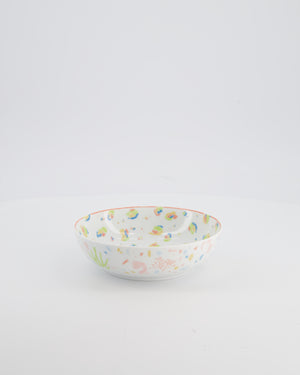 Hermès White Printed "Petits Félins" Tumbler, Bowls and Plate Set