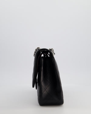 Chanel Black Jumbo Classic Double Flap Bag in Caviar Leather with Silver Hardware