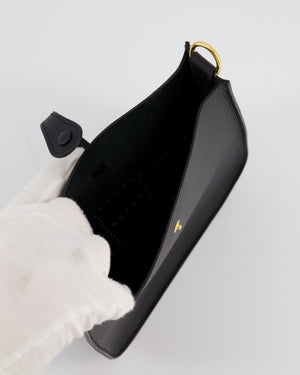 *SUPER RARE* Hermès Mini Evelyne Sellier Bag in Black Epsom Leather with Gold Hardware
