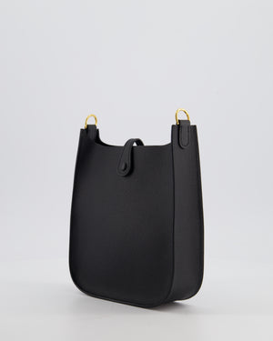*SUPER RARE* Hermès Mini Evelyne Sellier Bag in Black Epsom Leather with Gold Hardware