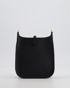 *SUPER RARE* Hermès Mini Evelyne Sellier Bag in Black Epsom Leather with Gold Hardware