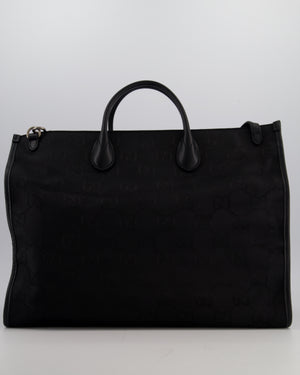 Gucci 'Off The Grid' Black GG Ophidia Tote Bag with Logo Detail and Shoulder Strap