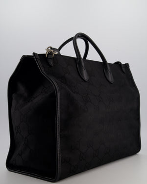 Gucci 'Off The Grid' Black GG Ophidia Tote Bag with Logo Detail and Shoulder Strap