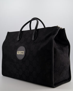 Gucci 'Off The Grid' Black GG Ophidia Tote Bag with Logo Detail and Shoulder Strap