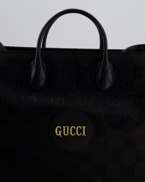 Gucci 'Off The Grid' Black GG Ophidia Tote Bag with Logo Detail and Shoulder Strap