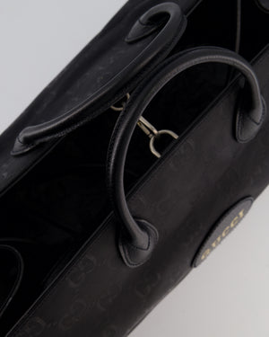 Gucci 'Off The Grid' Black GG Ophidia Tote Bag with Logo Detail and Shoulder Strap