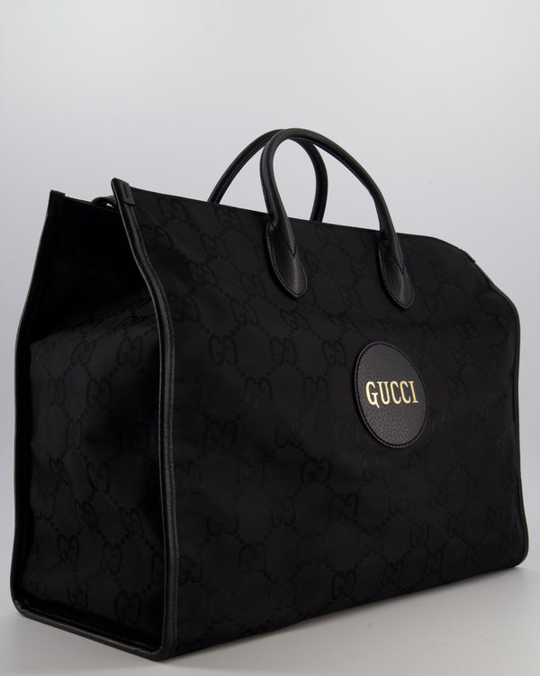 Gucci 'Off The Grid' Black GG Ophidia Tote Bag with Logo Detail and Shoulder Strap