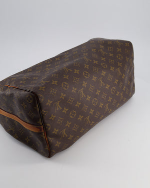 Louis Vuitton Brown Monogram Canvas Speedy 40 Bag with Gold Hardware