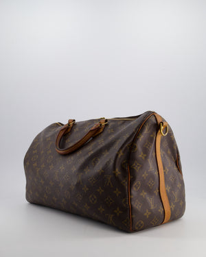 Louis Vuitton Brown Monogram Canvas Speedy 40 Bag with Gold Hardware
