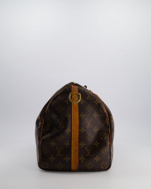 Louis Vuitton Brown Monogram Canvas Speedy 40 Bag with Gold Hardware