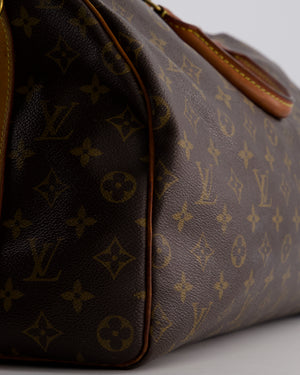 Louis Vuitton Brown Monogram Canvas Speedy 40 Bag with Gold Hardware