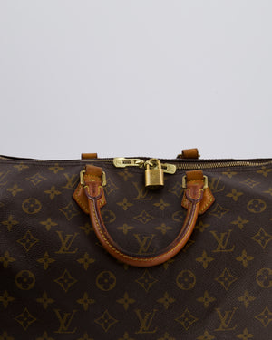 Louis Vuitton Brown Monogram Canvas Speedy 40 Bag with Gold Hardware