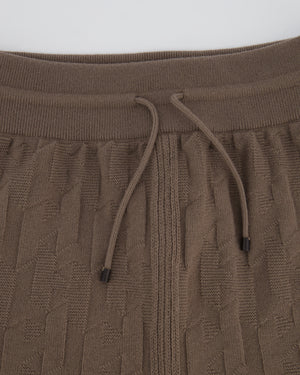 Hermes "H" Wool Jogging Pants In Gris/Etoupe Size FR 40 (UK 12)