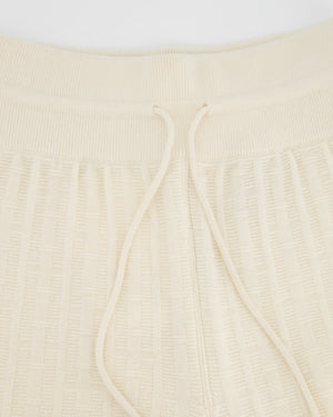 Hermes "H" Wool Jogging Pants In Blanc Naturel Size FR 40 (UK 12)