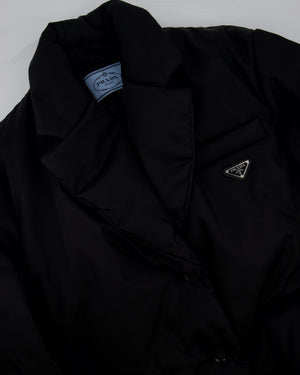 Prada Black Re-Nylon Puffer Jacket Size IT 38 (UK 6)