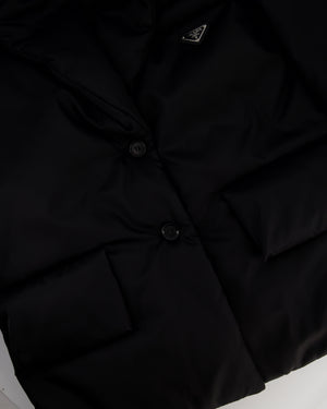 Prada Black Re-Nylon Puffer Jacket Size IT 38 (UK 6)