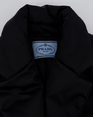 Prada Black Re-Nylon Puffer Jacket Size IT 38 (UK 6)