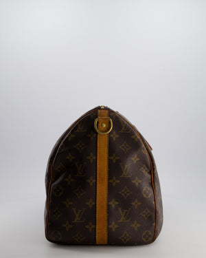 Louis Vuitton Brown Monogram Canvas Speedy 40 Bag with Gold Hardware